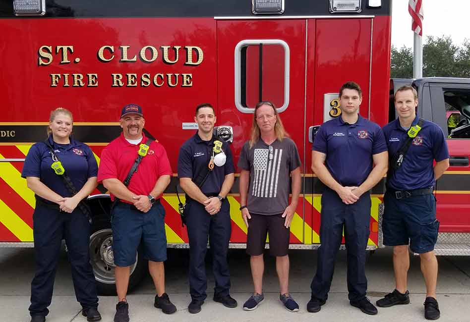 St. Cloud man thanks St. Cloud Fire Rescue Station 31 crew that saved
