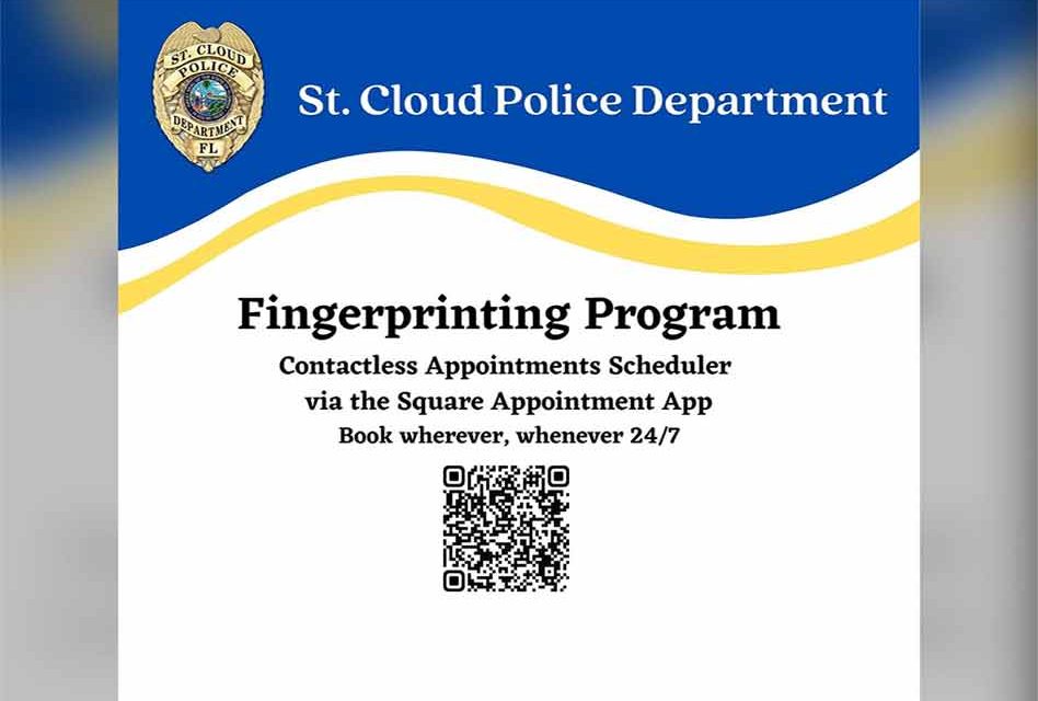 St. Cloud Police Department to offer fingerprinting at substation on Wednesdays