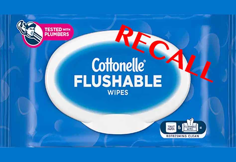 Some Cottonelle flushable wipes recalled for possible bacterial