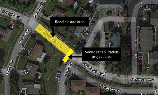 Closure to thru traffic on West Donegan Avenue to begin on October 19 for sewer rehab project