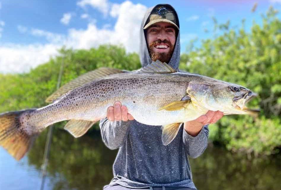 Positively awesome large Speckled Trout landed on Indian River