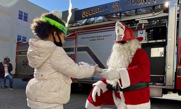 Osceola County Fire Rescue shows its giving heart and passion for community, along with Santa