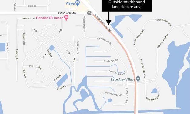 Toho Water announces southbound lane closure on Narcoossee Rd. for new water line installation