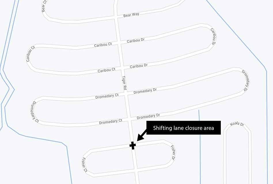 Toho Water Authority announces lane closures on Tiger Rd. in Poinciana beginning Monday, January 25 for sewer project