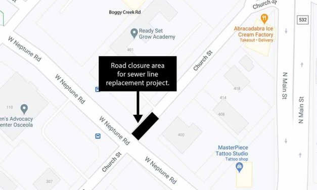 Church St. closure at Neptune Rd. intersection in Kissimmee begins at 9 a.m. on Monday, February 8