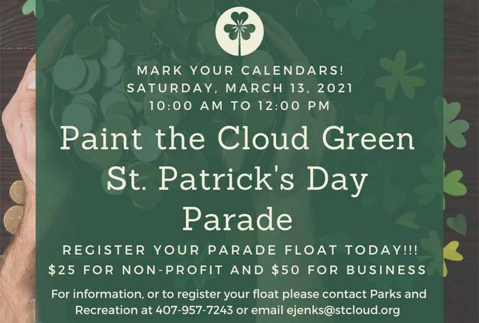 St. Cloud to “Paint the Cloud Green” in upcoming St. Patrick’s Day Parade March 13