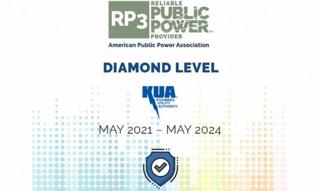 KUA nationally recognized as Reliable Public Power Provider at diamond level