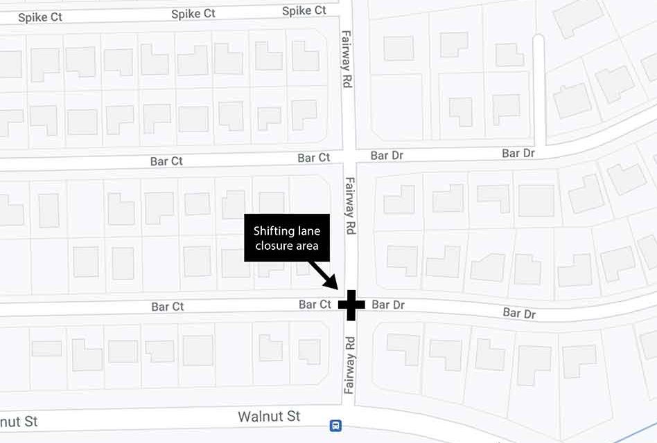 Lane closures at Fairway Rd. and Bar Ct./Dr. intersection in Poinciana starting April 26 for sewer project