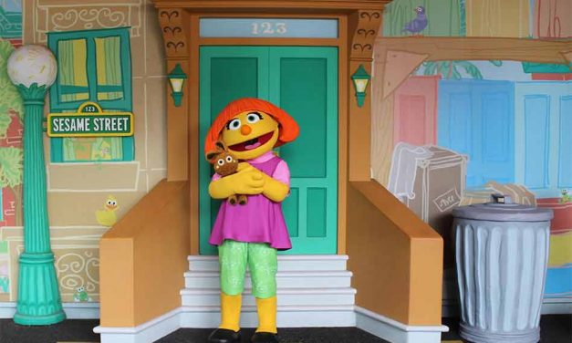 SeaWorld Orlando introduces Julia at Sesame Street Land during Autism Acceptance Month