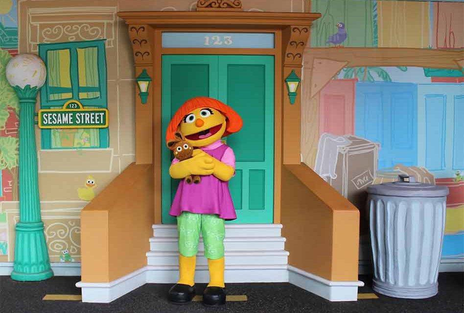 SeaWorld Orlando introduces Julia at Sesame Street Land during Autism Acceptance Month