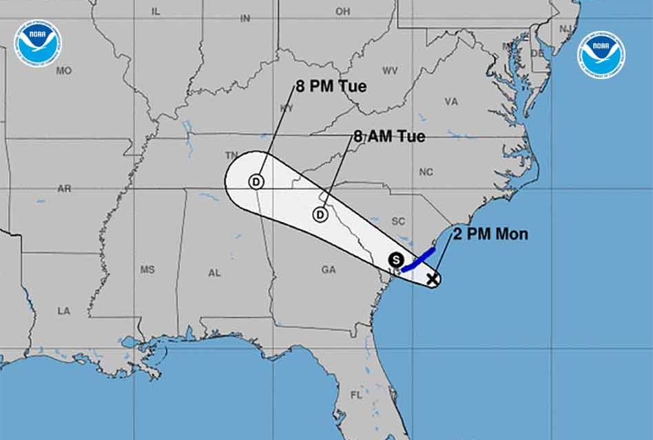 Tropical Storm Danny forms, takes aim at South Carolina