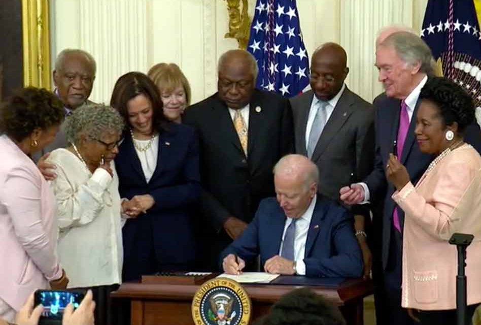 President Biden signs bill making Juneteenth a federal holiday