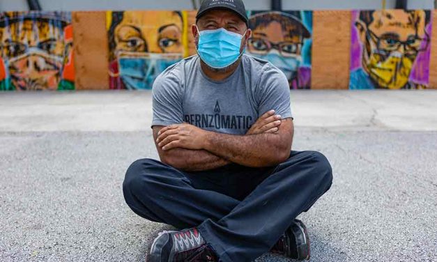Orlando Health Dr. P. Phillips Hospital prep cook and self taught artist pays tribute to frontline healthcare workers