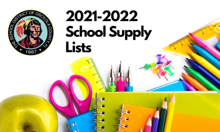 Summer is marching on, time to get those school supplies in Osceola County!