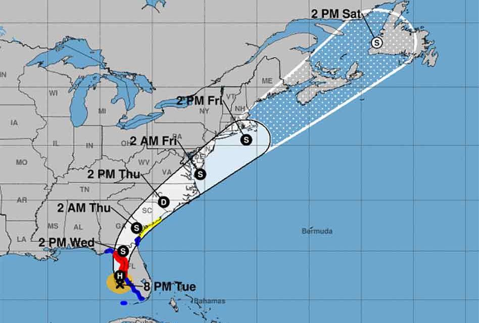 Elsa strengthens into category one hurricane as it approaches Florida