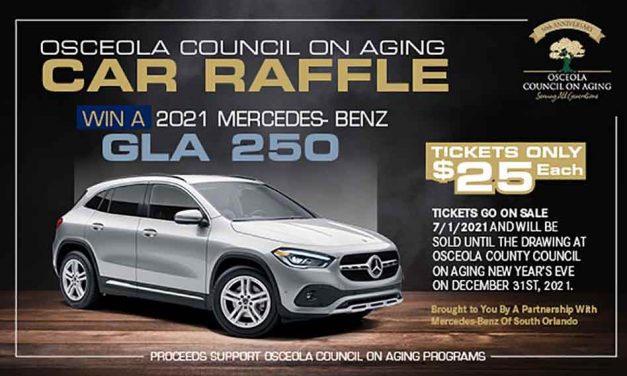 Osceola Council On Aging’s 2021 Car Raffle, Buy a Ticket – Feed Three Seniors!