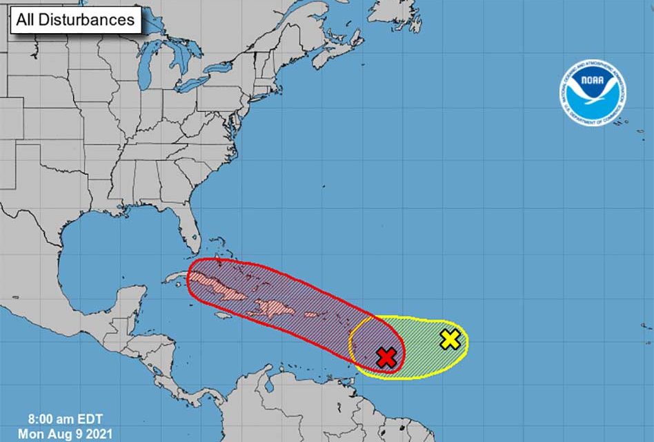 National Hurricane Center keeping an eye on 2 systems in the Caribbean, system has 70% chance of development