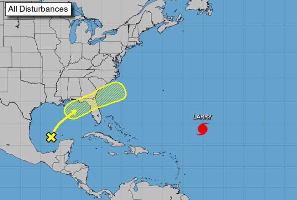 Tropical disturbance still on a path toward Florida this week, heavy rain likely