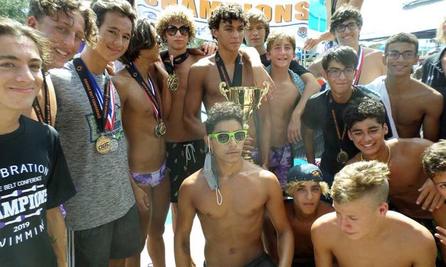 Celebration swims to its third straight Boys Swim Team Orange Belt Conference Championship win