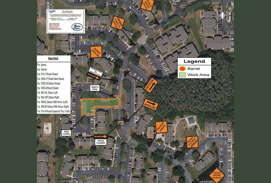 Vineyard Blvd closure at southern intersection with Welch Ct extended through October 22