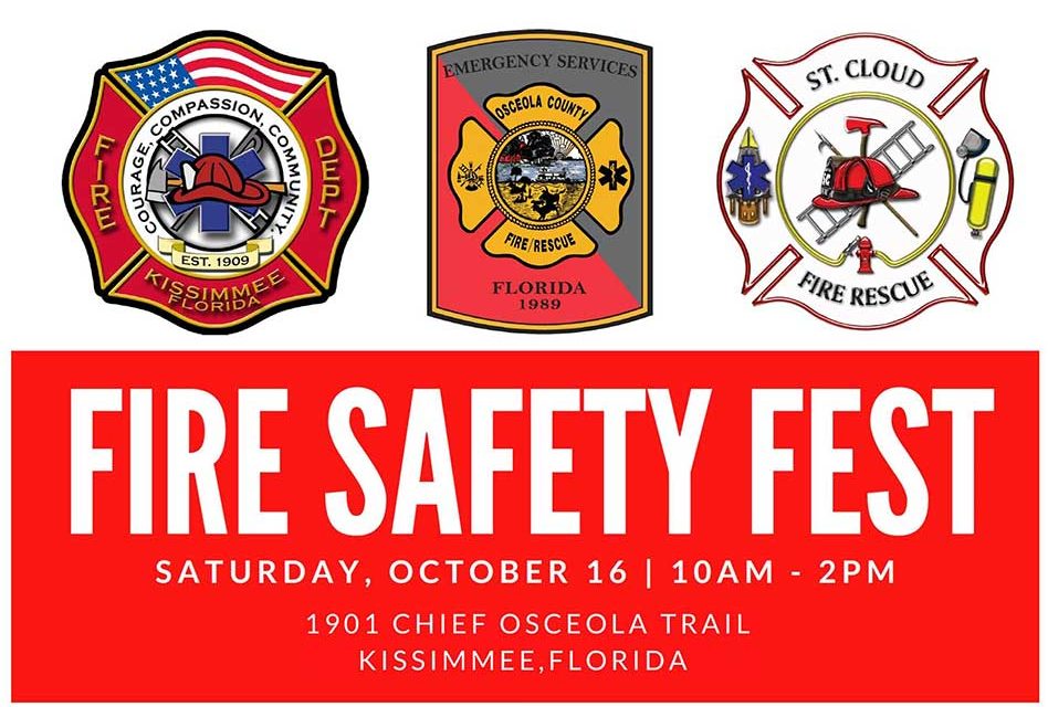 Local Fire Agencies to host Fire Safety Fest on Saturday October 16 at Osceola Heritage Park
