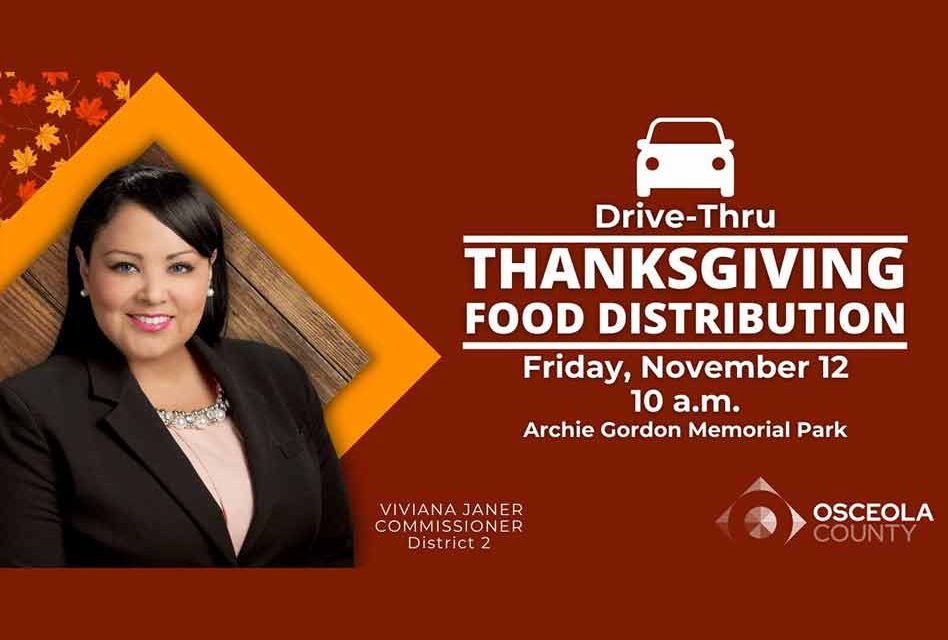 Osceola Commissioner Viviana Janer to host Thanksgiving meal food distribution Friday November 12