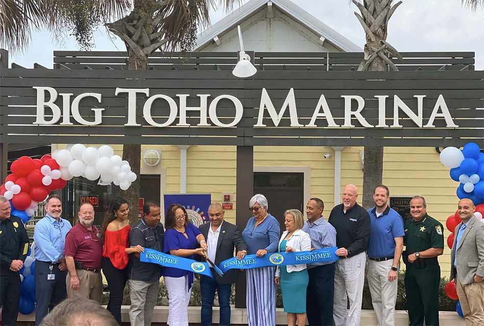 Kissimmee Hosts Ribbon-Cutting for Ruby Plaza Café & Big Toho Marina Concessionaires on Lake Toho
