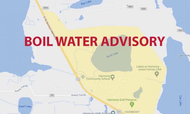 Precautionary boil water advisory in effect for Harmony community and Ameritrail customers north of US 441