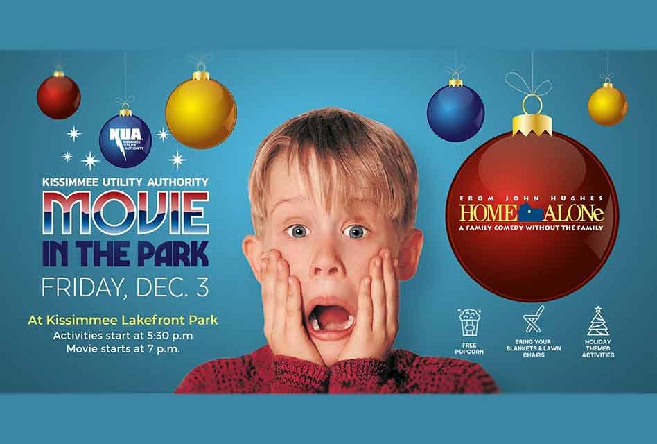 KUA’s Movie in the Park Series on Friday December 3 to Feature Christmas Epic “Home Alone”
