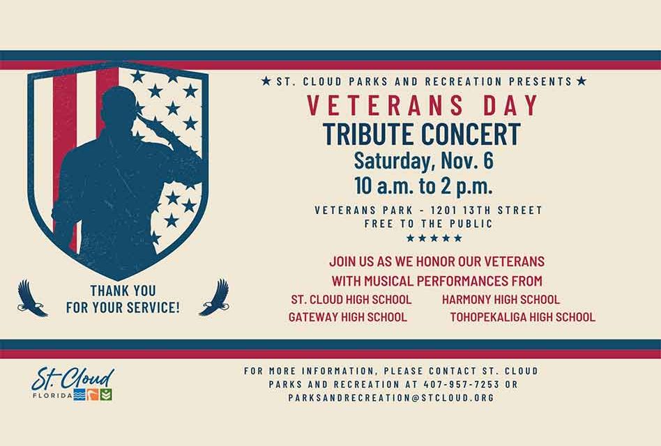 Osceola County High School bands to pay tribute to veterans with free concert in St. Cloud November 6