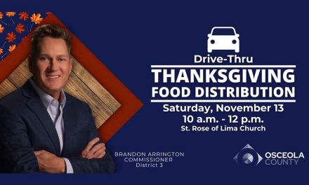 Osceola Commissioner Brandon Arrington to host Thanksgiving meal food distribution Saturday November 13