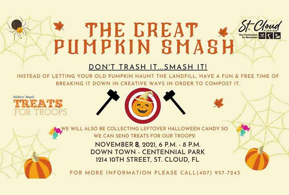 St. Cloud ‘s Great Pumpkin Smash Moved to Monday at Centennial Park