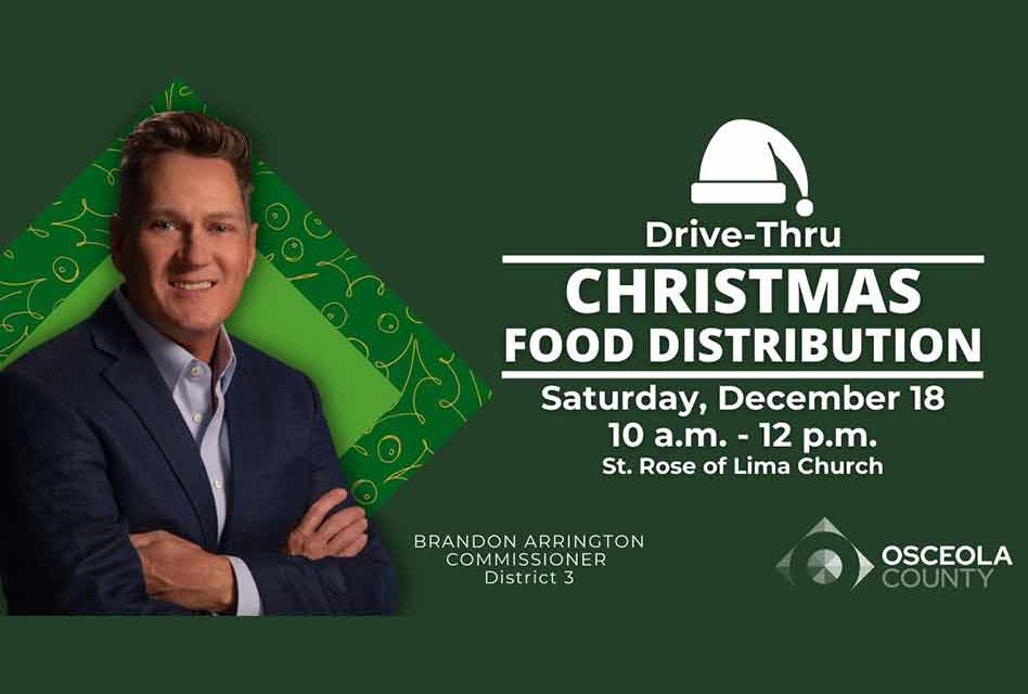 Commissioner Brandon Arrington to Host Drive-Thru Christmas Food Distribution December 18