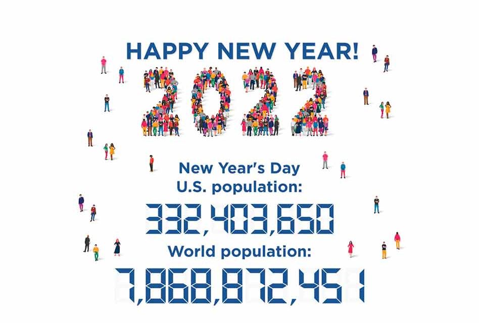 Census Bureau Projects U.S. Population to be 332,403,650 on New Year’s Day