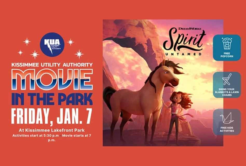 KUA’s Movie in the Park Series on Friday January 7 to Feature Spirit Untamed
