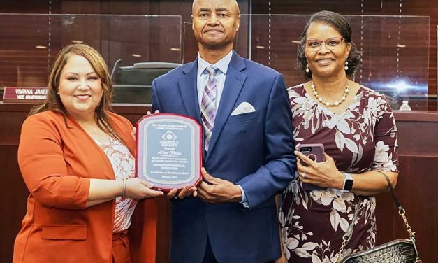 Lloyd Phillips Receives Lt. Lloyd Burton, Jr. Service Award from Osceola County