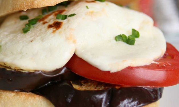 Florida Eggplant, Tomato and Mozzarella Melt, Positively Delicious