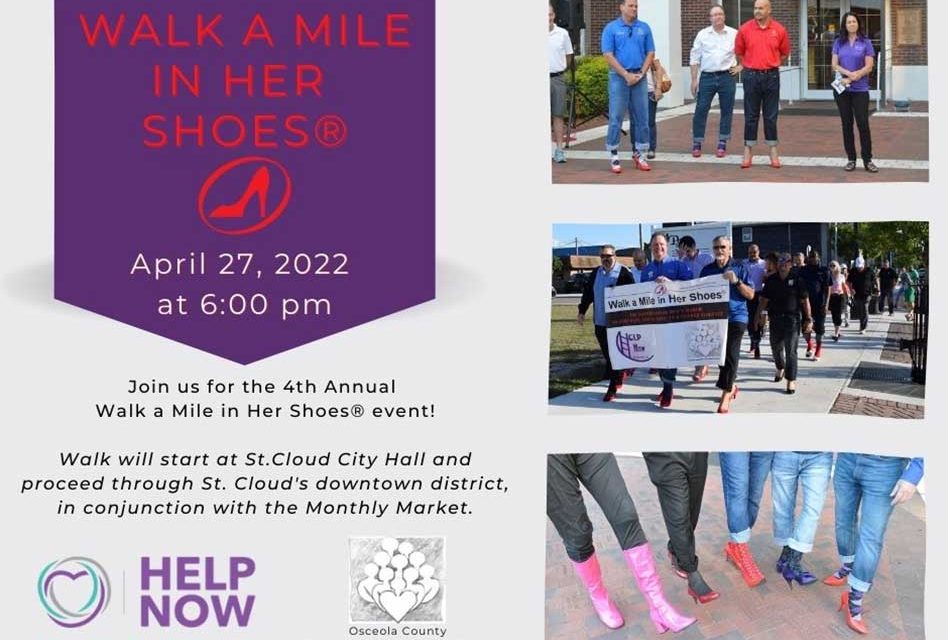 Help Now’s 4th Annual “Walk a Mile in Her Shoes” to Focus on Domestic Violence Awareness April 27