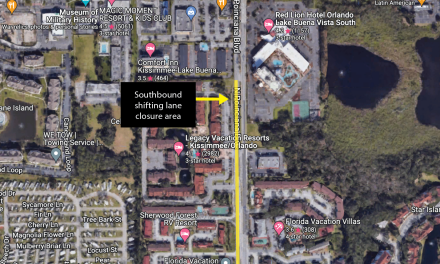 Southbound lane closures on Poinciana Boulevard south of US 192 intersection for road restoration March 11