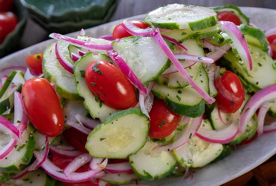 Florida Cucumber and Tomato Salad… It’s Positively Delicious