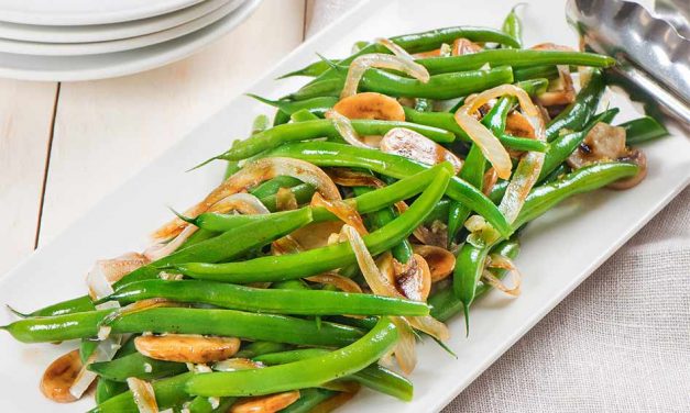 Florida Snap Beans with Caramelized Onions and Mushrooms, They’re Positively Delicious!