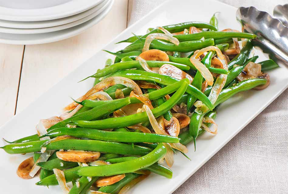 Florida Snap Beans with Caramelized Onions and Mushrooms, They’re Positively Delicious!