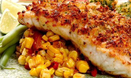 Florida Grouper with Roasted Corn and Peppers, It’s Positively Delicious
