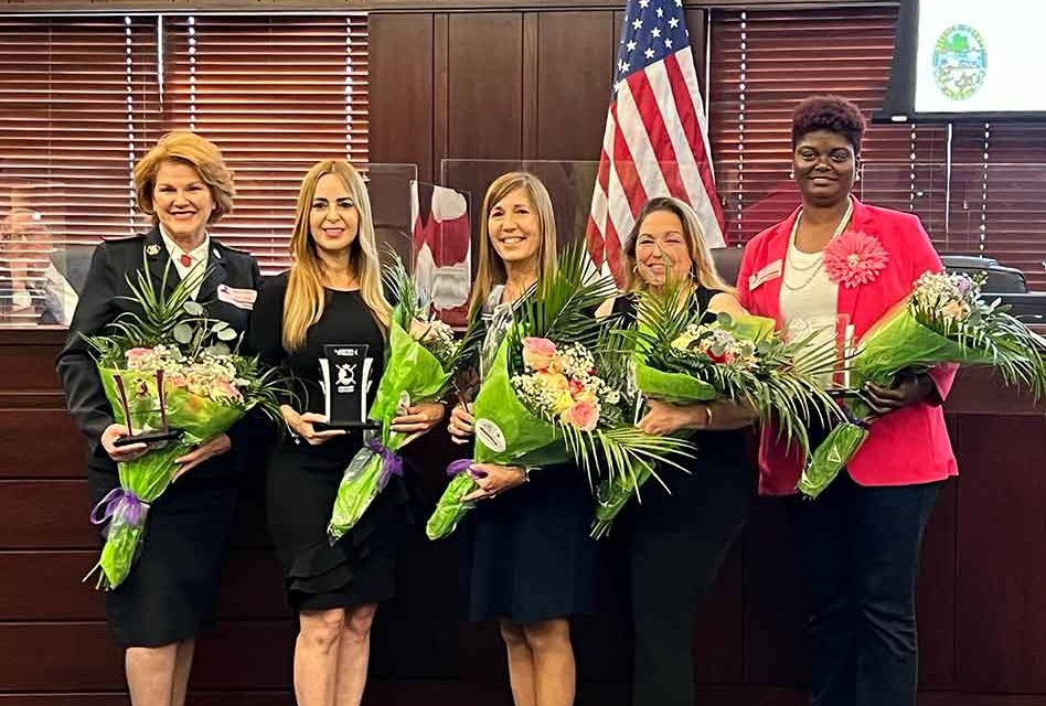 Five Osceola County “Woman Warriors” recognized by County Commissioners During Monday Ceremony