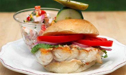Florida Grouper Sandwich with New Potato Salad, It’s Positively Delicious!