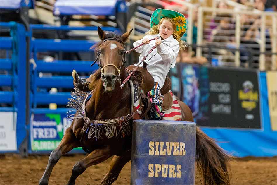 Rodeo Fans Get Ready for Barrel Racing in the 149th Silver Spurs Rodeo June 3-4 in Kissimmee