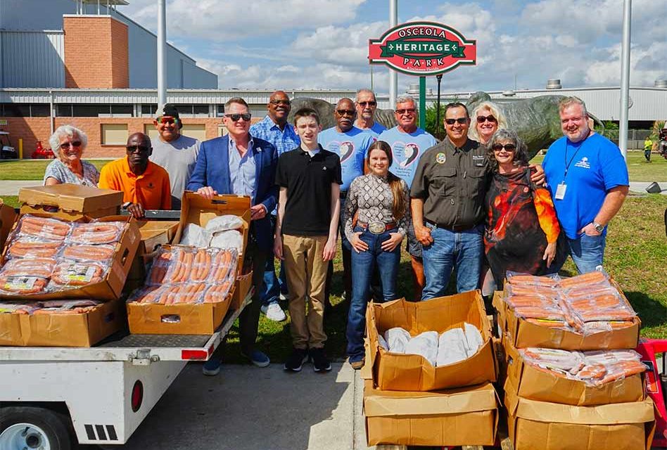 County Commissioners Arrington and Booth turn KVLS 4-H Livestock support into local charity donation