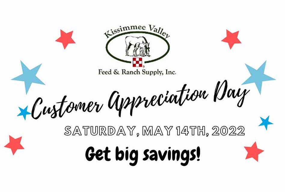 Kissimmee Valley Feed to say thank you during 2022 customer appreciation events on Saturday