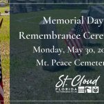 St. Cloud to Host Annual Memorial Day Remembrance Ceremony at Mt. Peace Cemetery