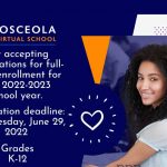 Osceola Virtual School Currently Accepting Students for 2022-2023 School Year, Deadline June 29